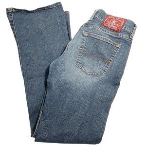 Lucky Brand Womens Dungarees Midrise Flare Stretch Medium Wash Jeans Size 29